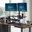 varidesk pro plus 36 electric in raised position