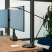 studio lamp in use on a desk