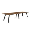 executive conference table in walnut finish