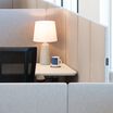 desk accessories setup in a quickflex cube