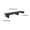 desk shelf measurements