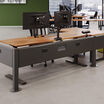 power beam in office setting 