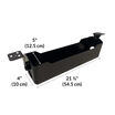Cable Management tray is twenty-one and a half inches wide