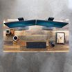 Overhead view of Table 60x24 Reclaimed Wood