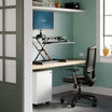 VariDesk Essential Vertical Lift 30 in raised position. 