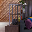 executive shelf tower in neowalnut shown as a stand alone in the collection